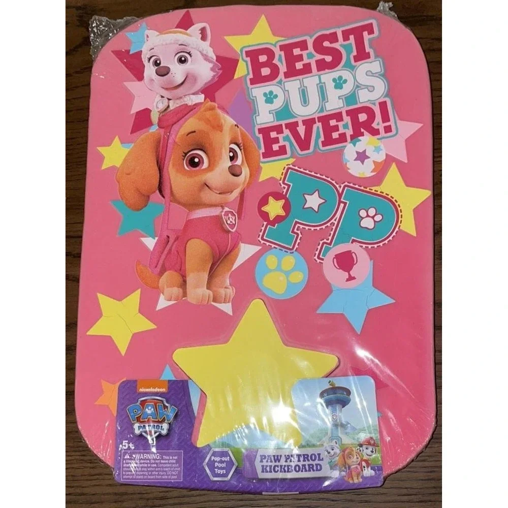 NEW Paw Patrol Best Pups Ever Pink Foam Training Aid Kickboard Floatie